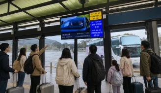 大型客運資訊系統，整合即時動態與廣告播放